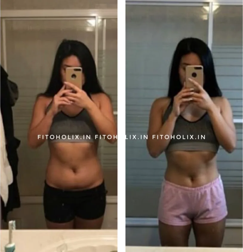 A client before and after coaching
