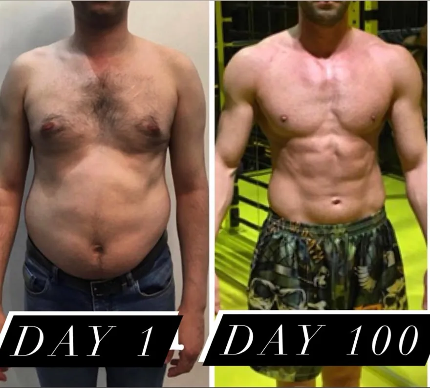 A client before and after coaching