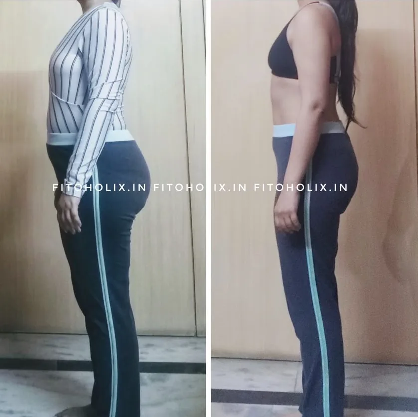 A client before and after coaching